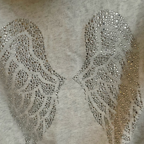 Victoria's Secret Gray Hoodie with Fur Trim - Picture 2 of 5